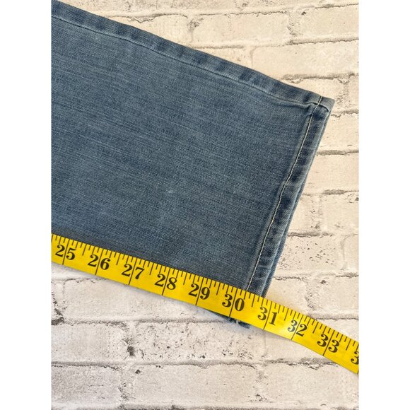 NWT Gap Denim Classic Straight Leg Jeans Regular Light Wash Distressed Look 12/3 - Picture 10 of 13